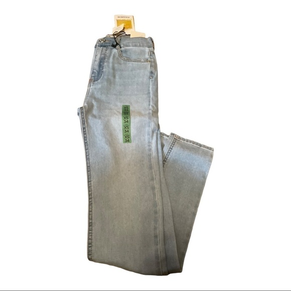 ASOS design Pull&Bear basic high rise skinny jeans in light blue - Picture 4 of 13